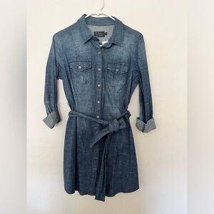 Women’s long sleeve jean dress seize small brand new